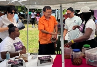 Title: Ambassador attends the Made in Belize Trade Show